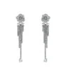Katia Silver Flower Drop Earrings -Highend Dresses 118 bab25f66 d608 48f6 8707 859cadaf8c75