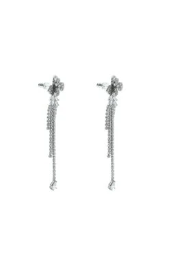 Katia Silver Flower Drop Earrings -Highend Dresses 119 5eb7e7cf 541e 4e33 87ae 534f33d95ed4