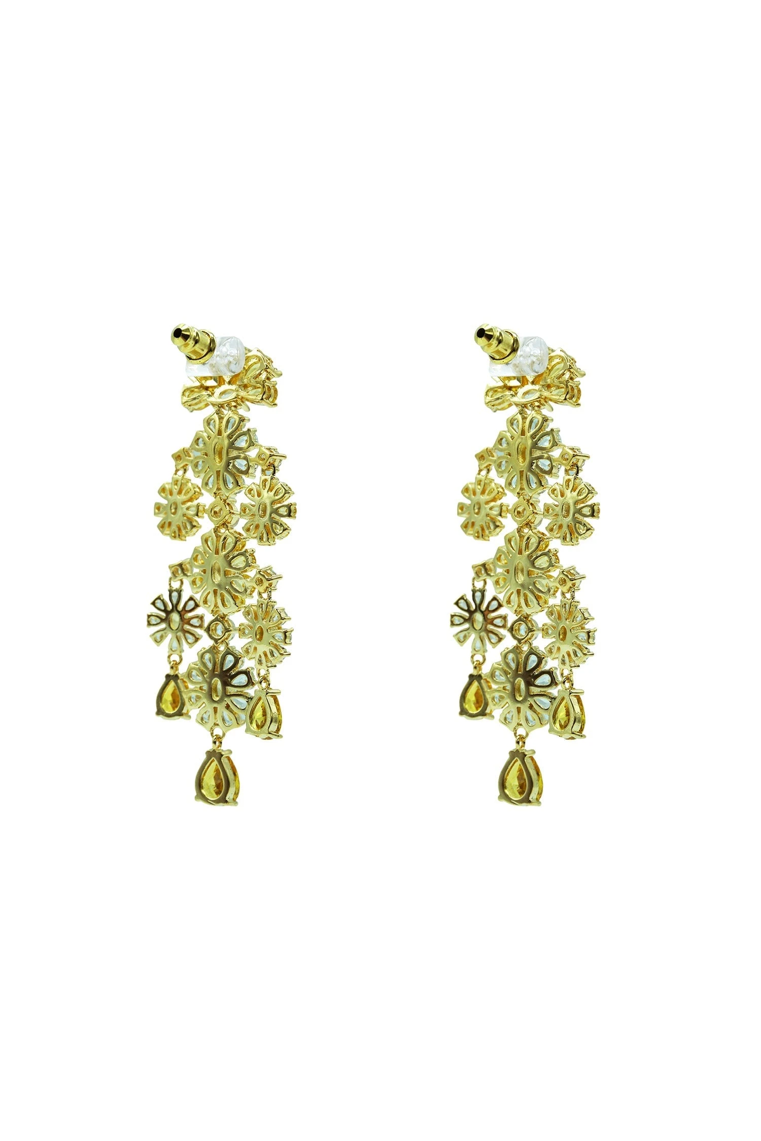 Genevieve Yellow Chandelier Earrings 5 Genevieve Yellow Chandelier Earrings - Image 3