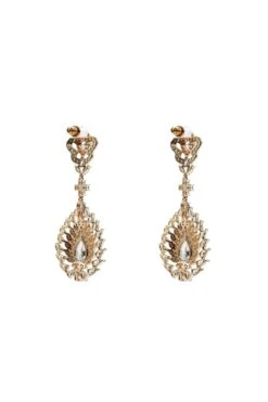 Zoe Rose Gold Embellished Earrings -Highend Dresses 149 22886919 a723 46ef 9994 8bed24e970b2