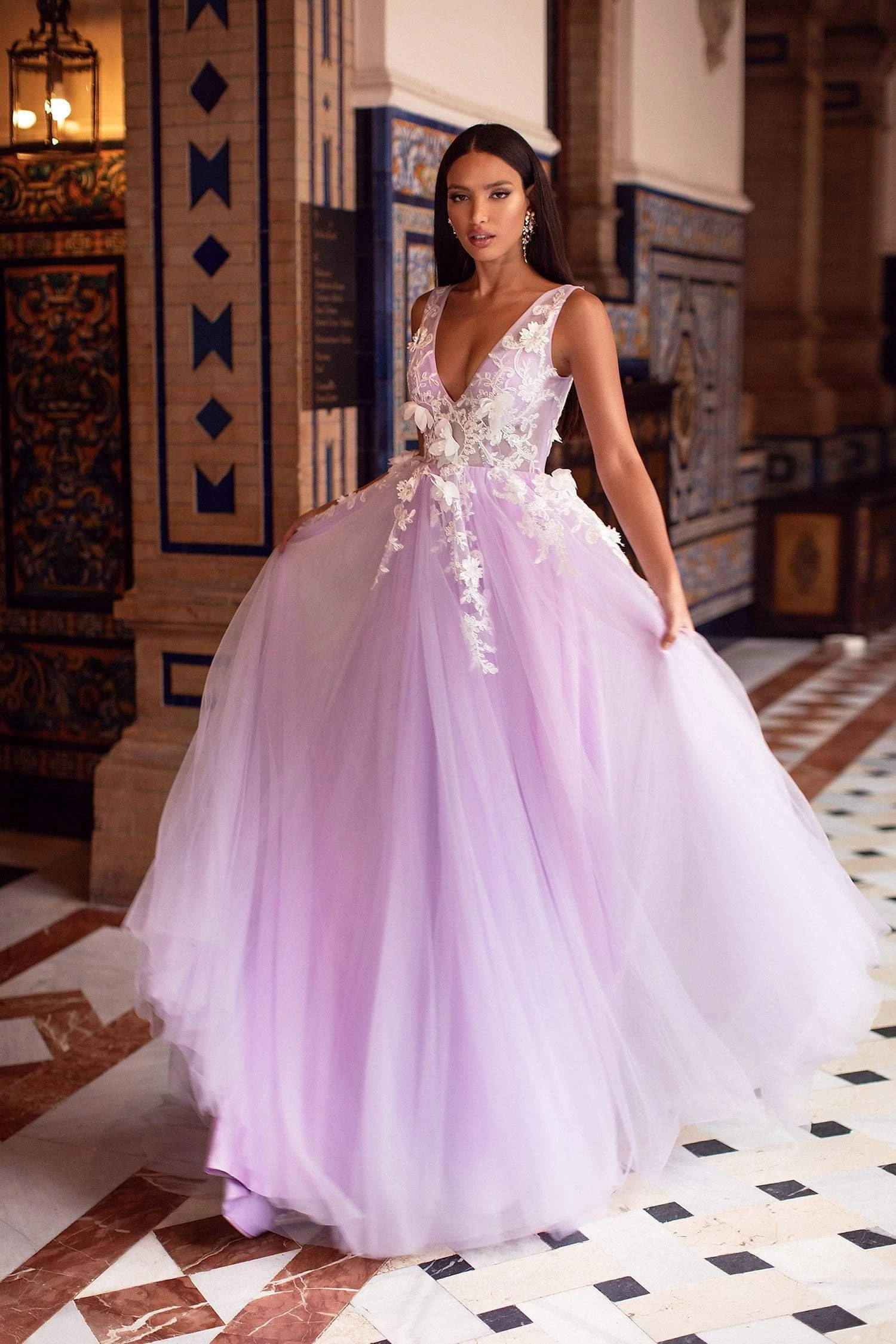 Kailani Tulle Gown - Lilac 5 Kailani Tulle Gown - Lilac - Image 3