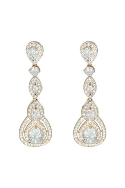 Manon Rose Gold Teardrop Earrings