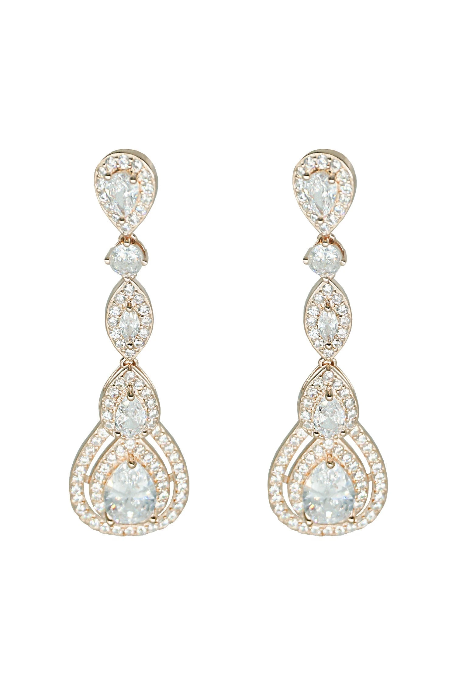 Manon Rose Gold Teardrop Earrings 3 Manon Rose Gold Teardrop Earrings