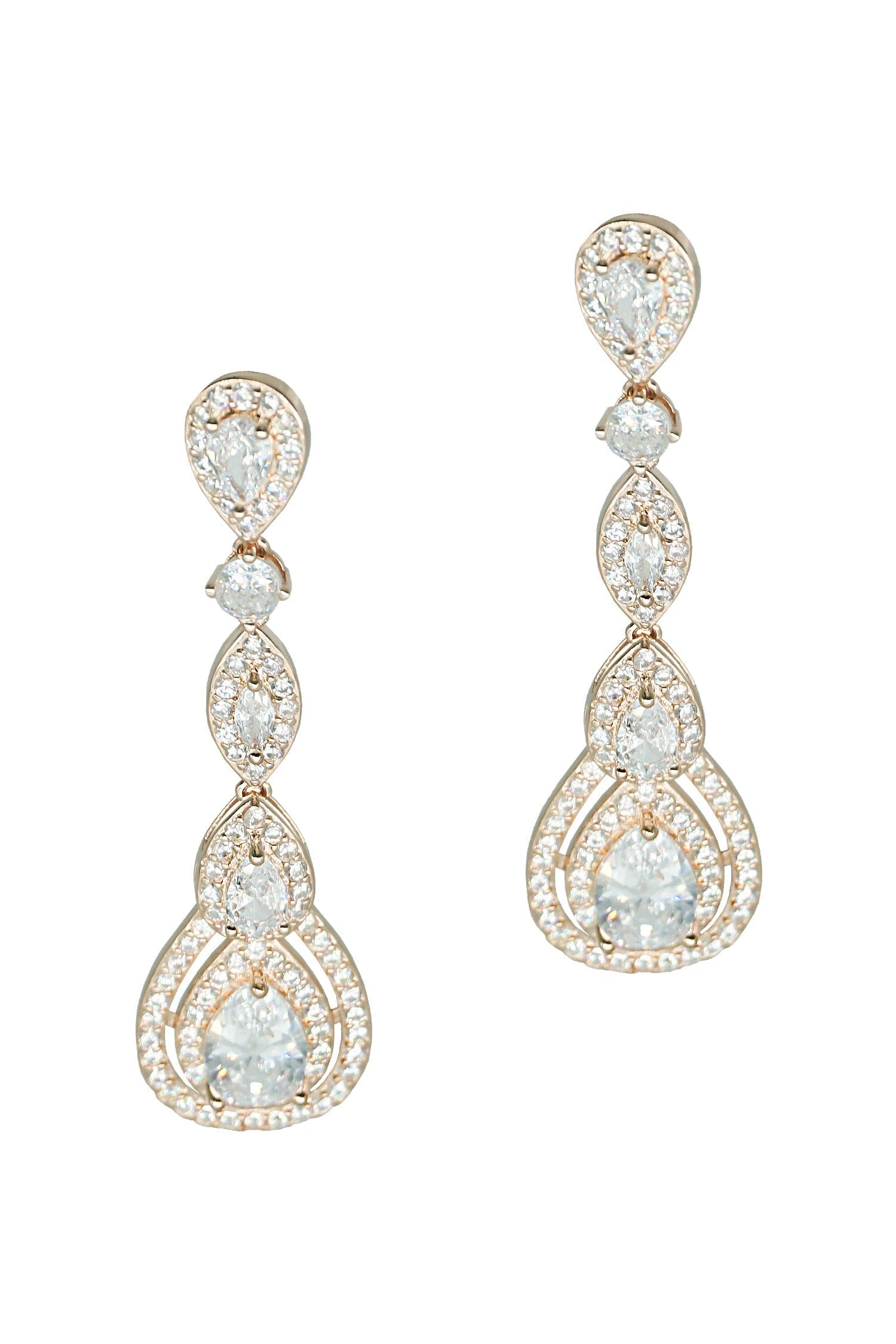 Manon Rose Gold Teardrop Earrings 4 Manon Rose Gold Teardrop Earrings - Image 2