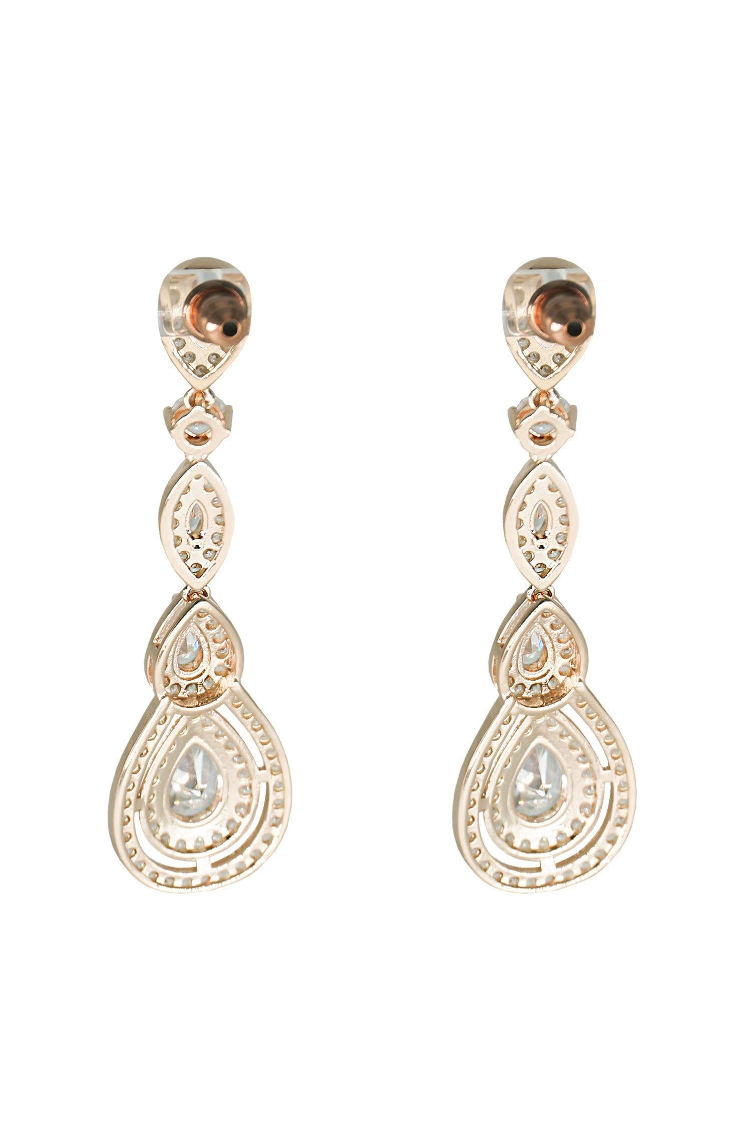 Manon Rose Gold Teardrop Earrings 5 Manon Rose Gold Teardrop Earrings - Image 3