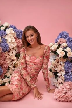 Shailee Long Sleeve Midi Dress -Highend Dresses 223 fc0eb418 15ff 4fb9 971e 17b75756ff35