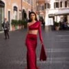 Miya - Wine Red -Highend Dresses 267