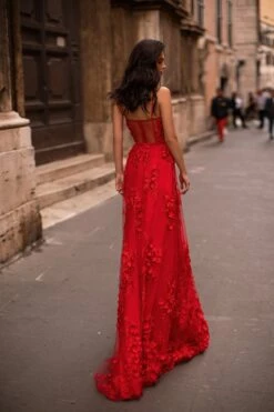 Clarina - Red -Highend Dresses 319