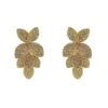Galina Gold Embellished Earrings -Highend Dresses 369