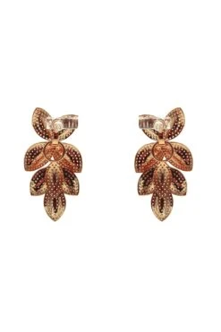 Galina Rose Gold Embellished Earrings -Highend Dresses 374 aa7524ed 1e24 4ece 98eb f754c8ec154a