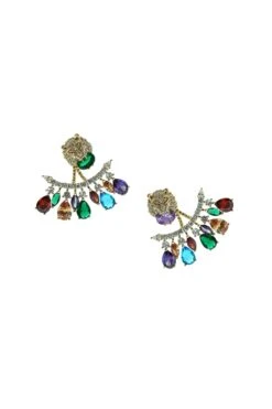 Maeve Multicoloured Lion Statement Earrings -Highend Dresses 38 93fd7288 bbf7 44dc a195 fd3ea44b2645