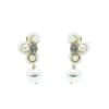 Averie White Flower Pearl Earrings