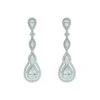 Manon Silver Teardrop Earrings -Highend Dresses 476