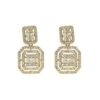 Gisele Gold Diamante Earrings -Highend Dresses 517