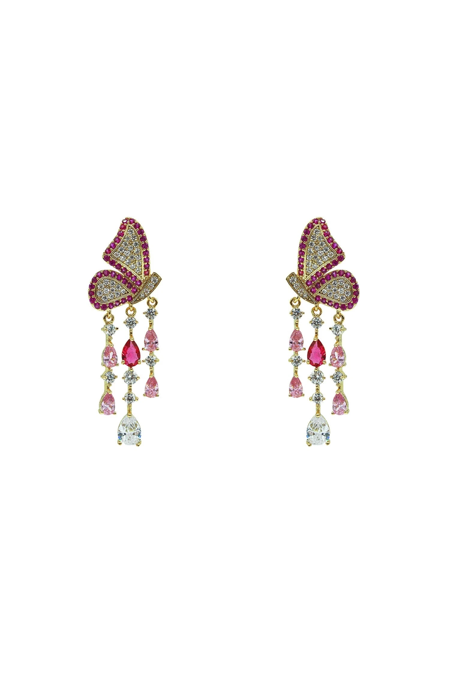 Mariposa Rosy Butterfly Earrings 3 Mariposa Rosy Butterfly Earrings