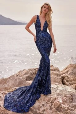 Salma - Navy -Highend Dresses 99 109a6ae0 2b29 4c8d a2d6 f76b4ceea793