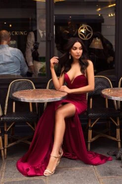 Mabelle - Deep Red 8 Mabelle - Deep Red -Highend Dresses ls47